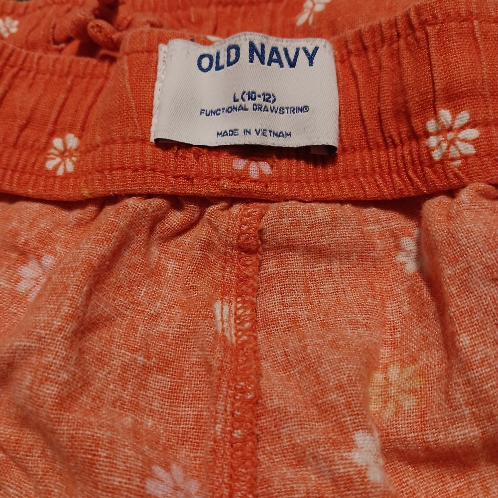 Old Navy Orange Floral Shorts